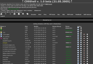 c99shell web backdoor