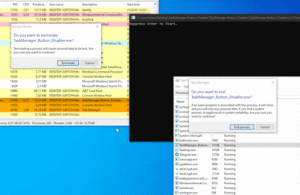 TaskManager Button Disabler 2 in action