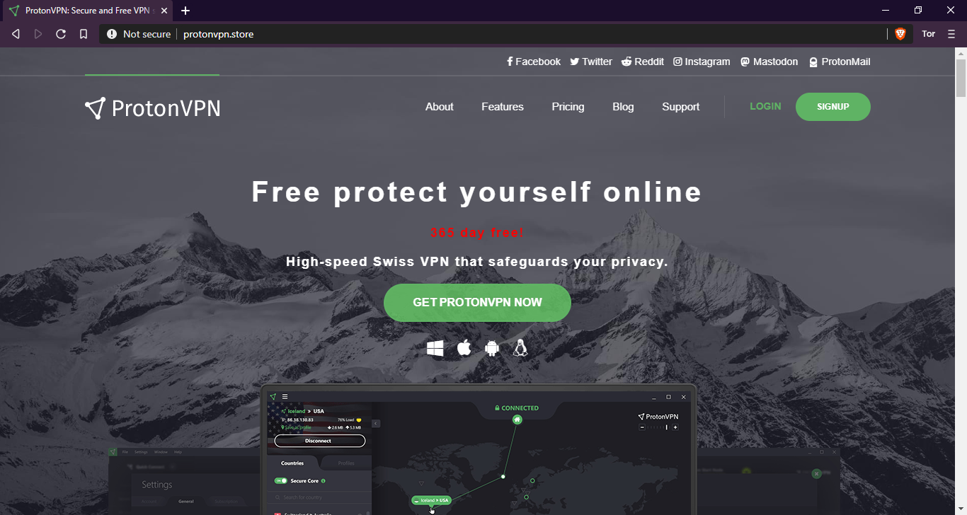 AZORult spreads as a fake ProtonVPN installer 2 azorult protonvpn 01