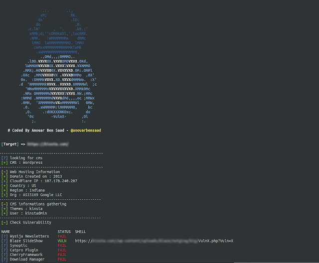 Vulnx v2.0 - An Intelligent Bot Auto Shell Injector That Detect Vulnerabilities In Multiple Types Of CMS (Wordpress , Joomla , Drupal , Prestashop ...) 1