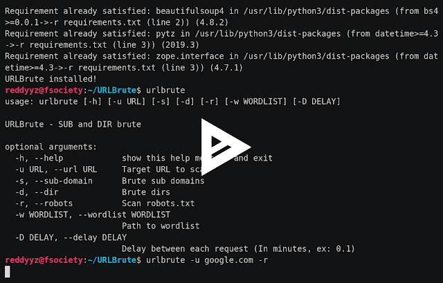 URLBrute - Tool To Brute Website Sub-Domains And Dirs 1 328894