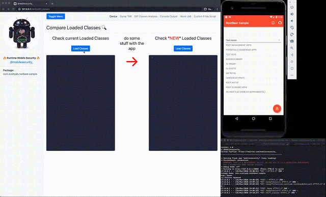 RMS Runtime Mobile Security 6 DEMO 5 Diff Classes