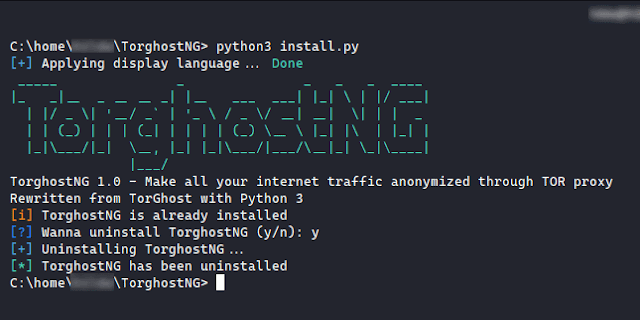 TorghostNG 6 Uninstalling252520TorghostNG