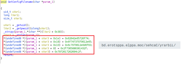 New Mac variant of Lazarus Dacls RAT distributed via Trojanized 2FA app 5 config name new 600x213 1