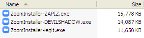 fake zoom installers bundled backdoor devil shadow botnet Fig1