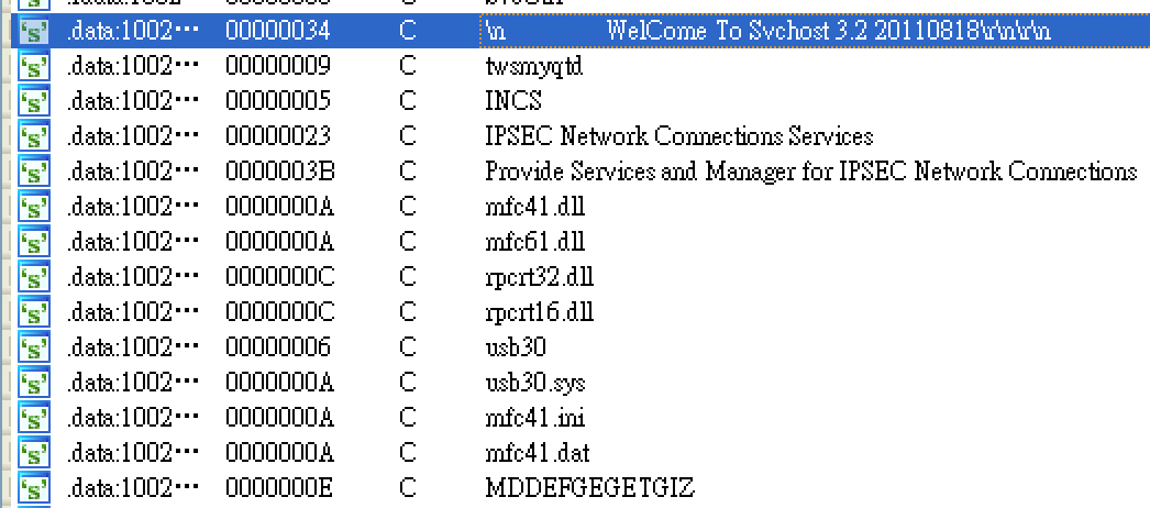 Tropic Trooper’s Back: USBferry Attack Targets Air-gapped Environments 10 Figure 7. The backdoor version name, registered service name, and malware components’ filenames