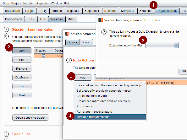 generator burp extension 9 session handling action