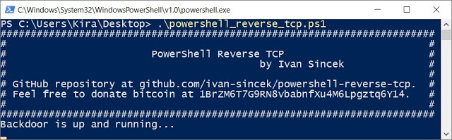 powershell reverse tcp 1 backdoor