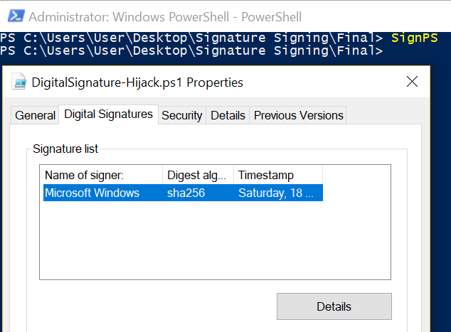 Digital Signature Hijack 3