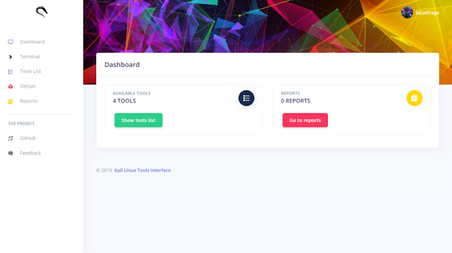 Kali Linux Tools Interface 6