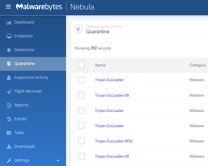 nebula dashboard