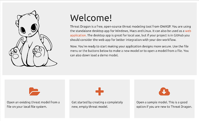 owasp threat dragon desktop 5 welcome