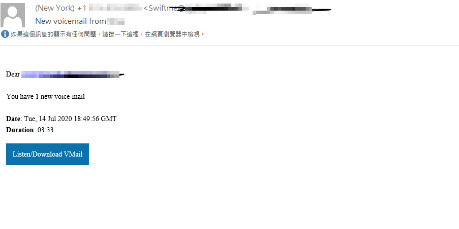 Water Nue Phishing Campaign Targets C-Suite’s Office 365 Accounts 5 Figure 4. Email sample