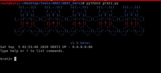GRAT2 3 start server 1