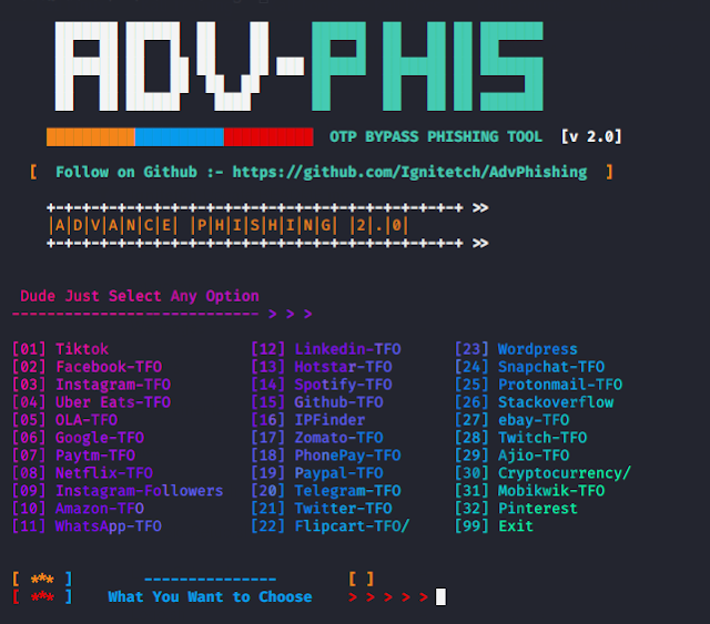 AdvPhishing - This Is Advance Phishing Tool! OTP PHISHING 2 AdvPhishing 9