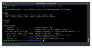 HackBrowserData - Decrypt Passwords/Cookies/History/Bookmarks From The Browser 12 HackBrowserData