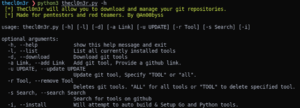 TheCl0n3r - Tool To Download And Manage Your Git Repositories 6 TheCl0n3r_1_options