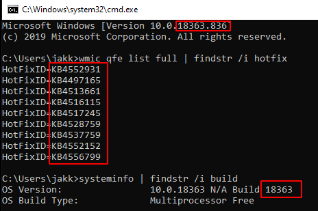 patch checker 1 getting info