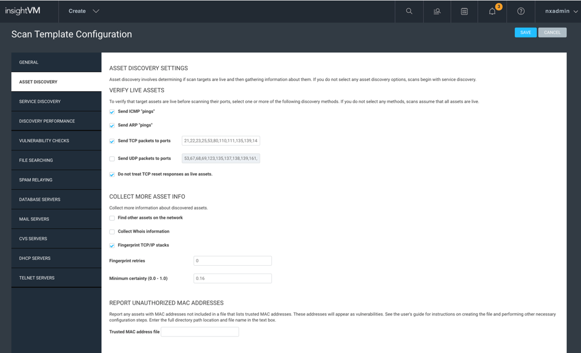 Scan Template Best Practices in InsightVM