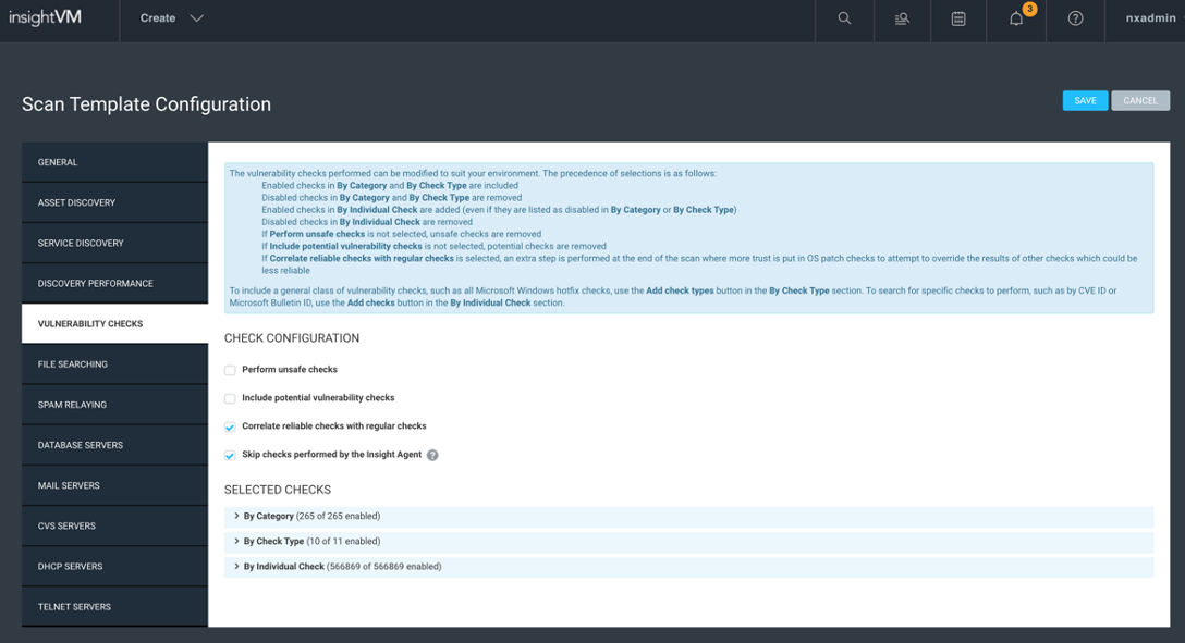 Scan Template Best Practices in InsightVM