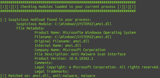 SharpEDRChecker - Checks Running Processes, Process Metadata, DLLs Loaded Into Your Current Process And The Each DLLs Metadata, Common Inst all Directories, Installed Services And Each Service Binaries Metadata, Installed Drivers And Each Drivers Metadata, All For The Presence Of Known Defensive Products Such As AV's, EDR's And Logging Tools 4 SharpEDRChecker 3 sdrc modload