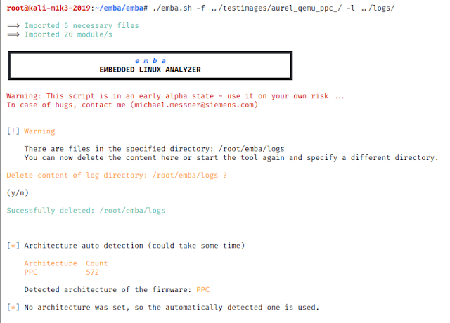 Emba - An Analyzer For Linux-based Firmware Of Embedded Devices 2 emba 4 emba 01
