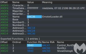 emotet exports