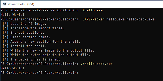 PE Packer 1 test helloworld