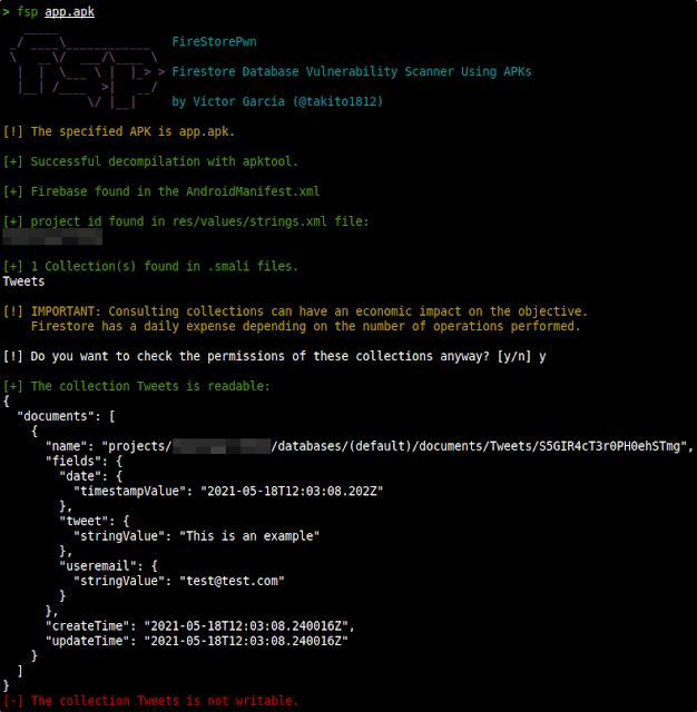FireStorePwn - Firestore Database Vulnerability Scanner Using APKs 1 FireStorePwn 1