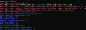 php code analysis 1 run