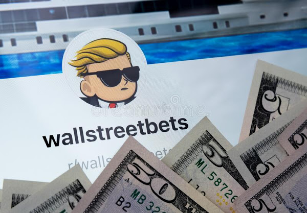 wallstreetbets reddit community web page seen tablet screen surrounded us dollars concept investment wallstreetbets 209442017
