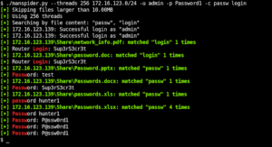 MANSPIDER - Spider Entire Networks For Juicy Files Sitting On SMB Shares. Search Filenames Or File Content - Regex Supported! 15 MANSPIDER_2-741248