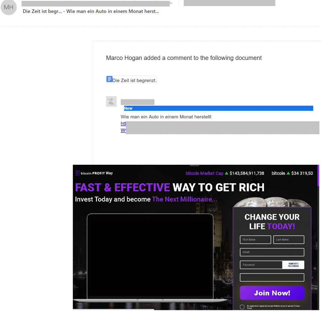 Spam and phishing in Q2 2021 3 Spam and phishing in Q2 2021: fake document comment with link to fraudulent website