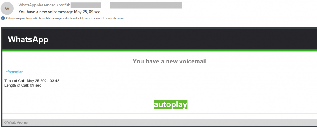 Spam and phishing in Q2 2021 13 Spam and phishing in Q2 2021: WhatsApp voice message fraud