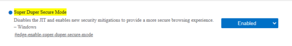 Edge’s Super Duper Secure Mode benchmarked: How much speed would you trade for security? 1 enabled 600x95 1