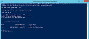 PS2EXE - Module To Compile Powershell Scripts To Executables 9 PS2EXE