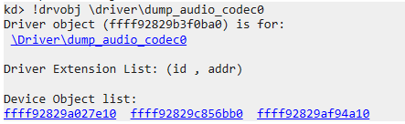 GhostEmperor: From ProxyLogon to kernel mode 11 Driver object name listed in WinDBG