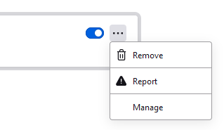 how to remove an add-on