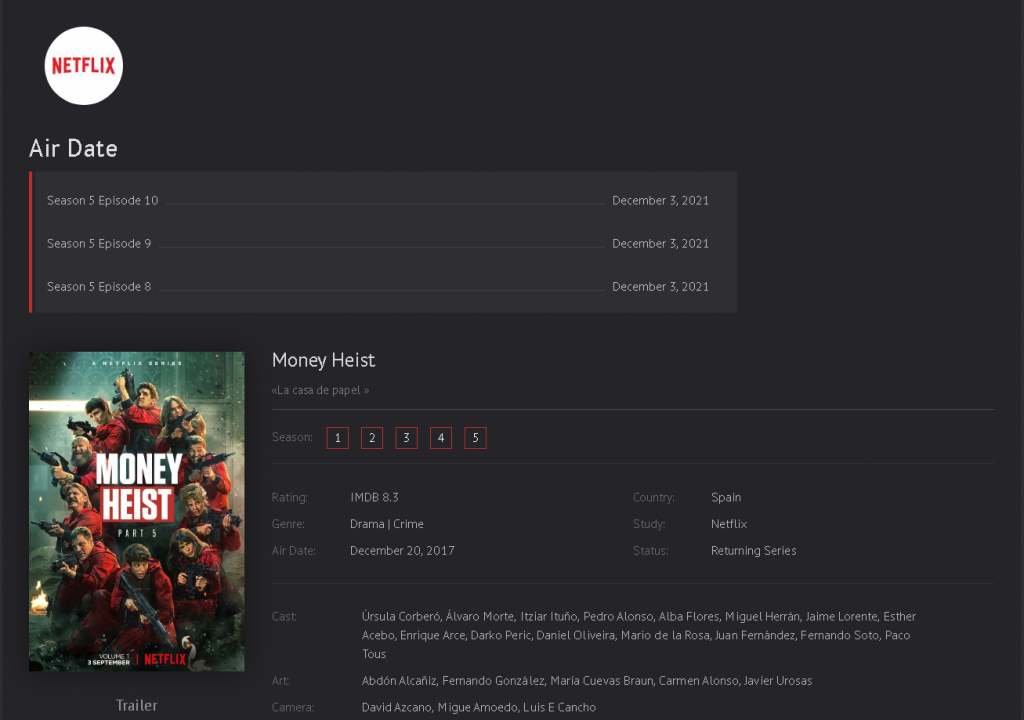 Streaming wars continue — what about cyberthreats? 2 An example of a phishing page offering to stream Money Heist