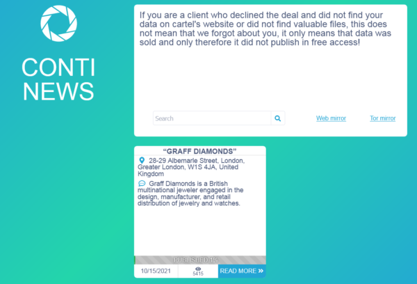 Conti news site