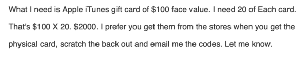 gift card scam