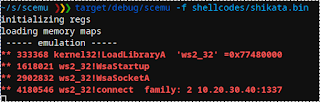 Scemu - X86 32bits Emulator, For Securely Emulating Shellcodes 12 scemu 11 shikata 796838