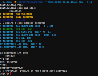 Scemu - X86 32bits Emulator, For Securely Emulating Shellcodes 3 scemu 2 basic shellcode2 788892