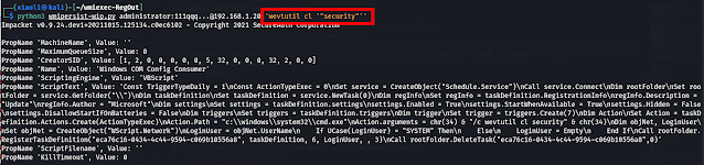 wmiexec-RegOut - Modify Version Of Impacket Wmiexec.Py, Get Output(Data,Response) From Registry, Don'T Need SMB Connection, Also Bypassing Antivirus-Software In Lateral Movement Like WMIHACKER 10 wmiexec RegOut 9 778088