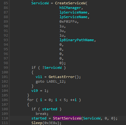 HermeticWiper: A detailed analysis of the destructive malware that targeted Ukraine 34 Detail driver service being created
