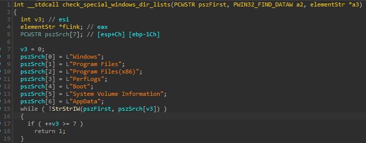 HermeticWiper: A detailed analysis of the destructive malware that targeted Ukraine 39 Folder list that will be skipped