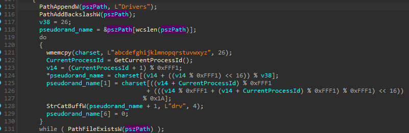 HermeticWiper: A detailed analysis of the destructive malware that targeted Ukraine 30 Generation of driver name